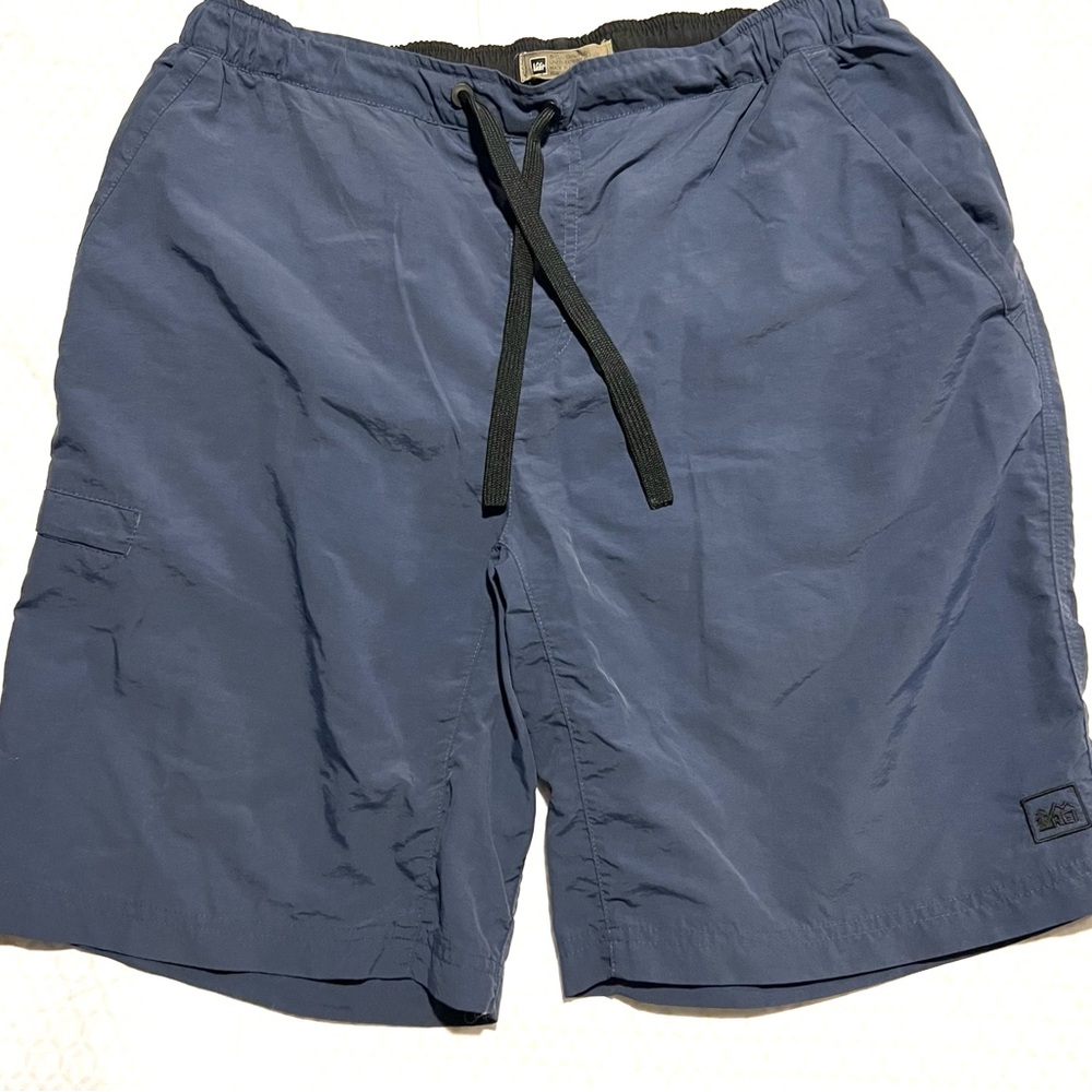 REI Sz L Men’s Short Blue Nylon